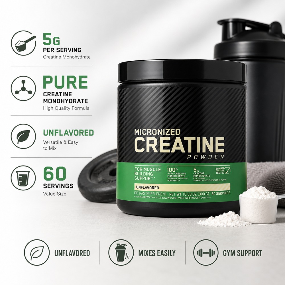 Kreatin-Monohydrat-Pulver 300g – Nutrition Fitness Bewertung und Preis