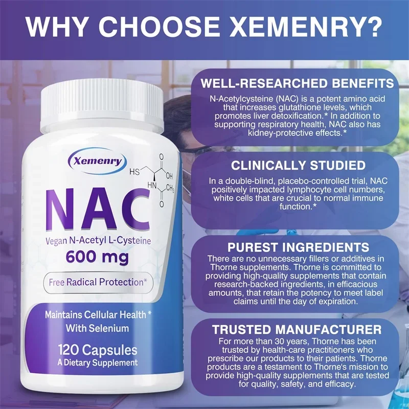 NAC-Kapseln – verbessern das I – Nac N Acetyl Cysteine Bewertung und Preis