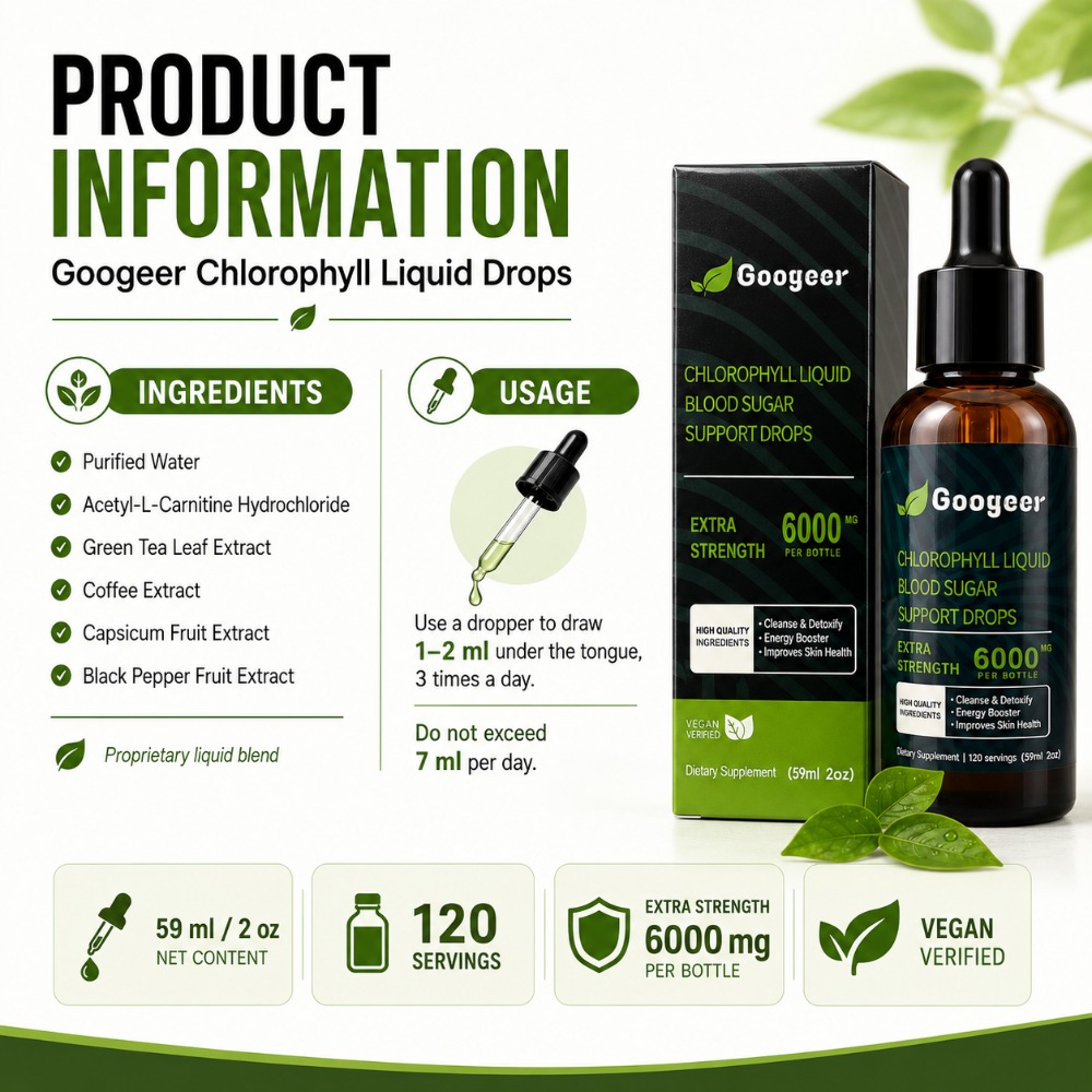 Googeer Chlorophyll Flüssige T – L-Carnitine Liquid Bewertung und Preis